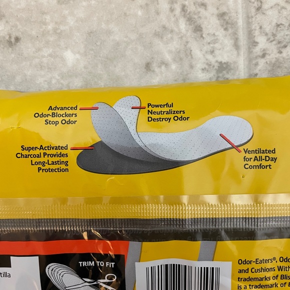 NWT Odor-Eaters®️ 3 Pack, Odor Destroying Insoles. - Picture 6 of 8